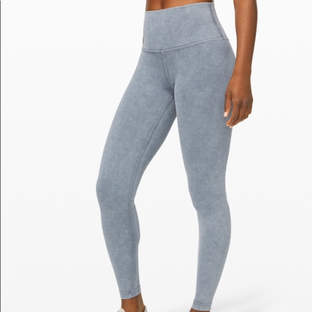 Washed blue moon lululemon wunder under leggings